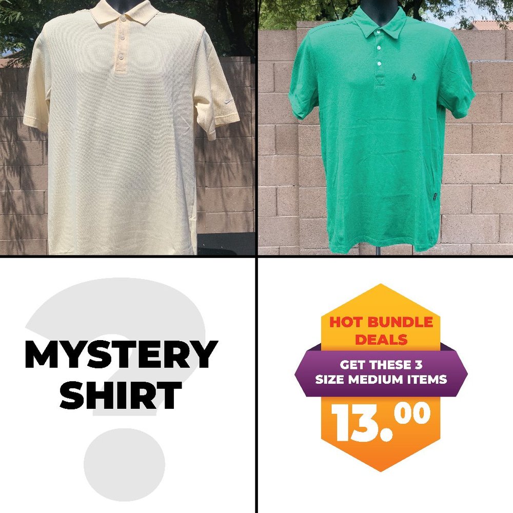 3 Pack of Size Medium Polos